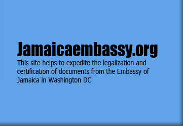 legalize and certify documents from the embassy of Jamaica in DC